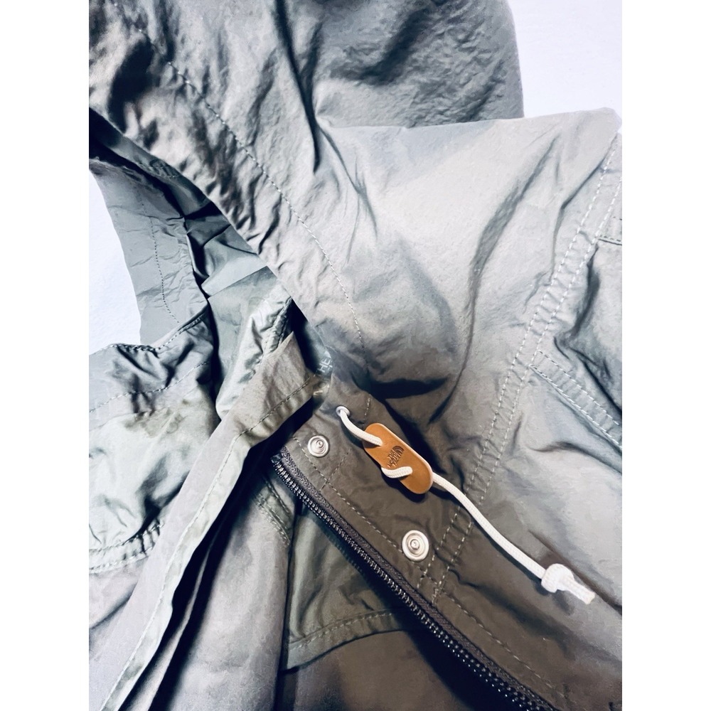 The North Face Women Rainsford Jacket Taupe Green Rain Parka Hooded Med - Picture 12 of 16
